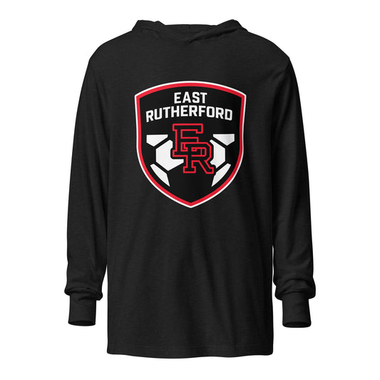 Performance | Hooded Long Sleeve T Shirt | East Rutherford Middle School | Shield Logo