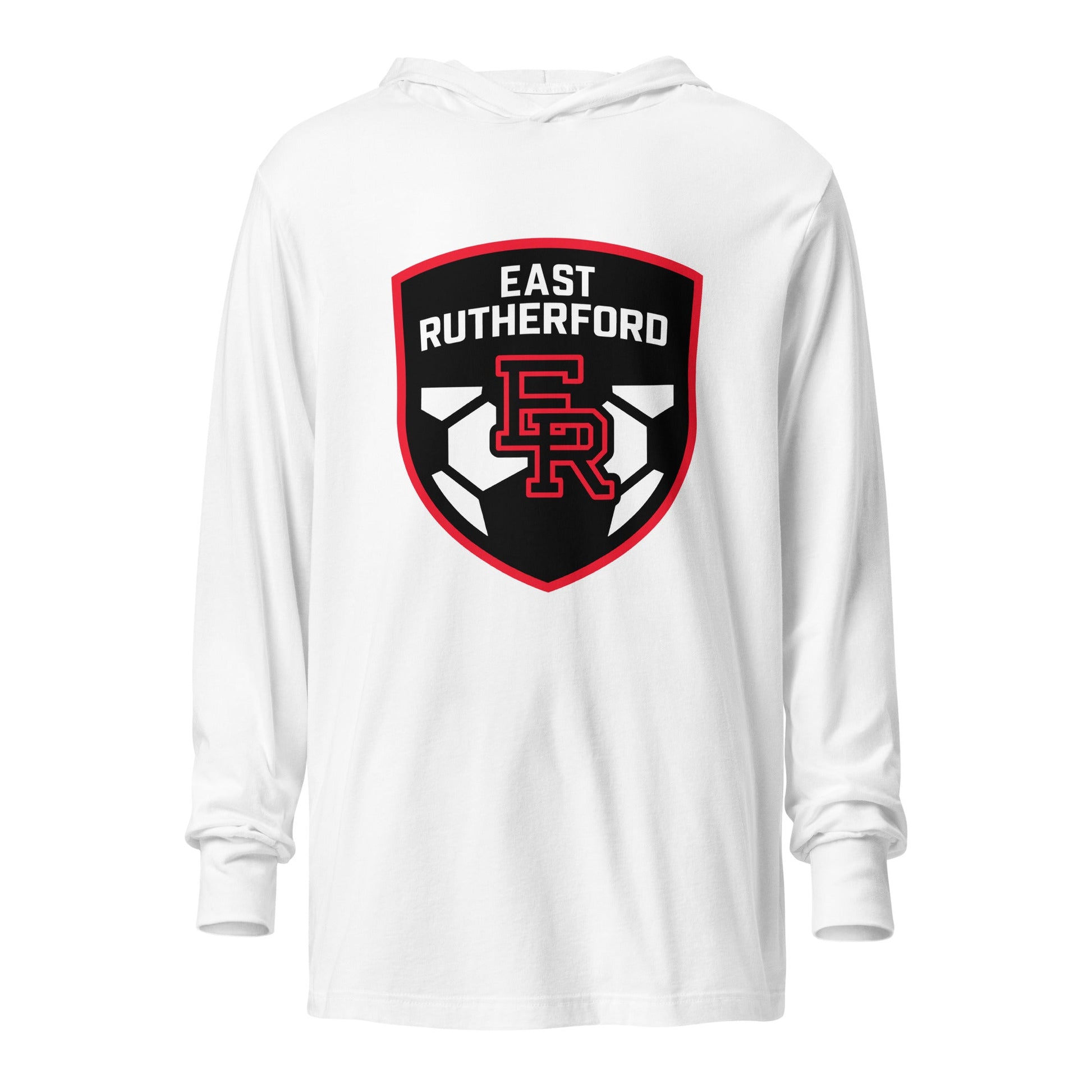 Performance | Hooded Long Sleeve T Shirt | East Rutherford Middle School | Shield Logo