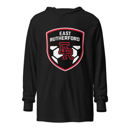 Performance | Hooded Long Sleeve T Shirt | East Rutherford Middle School | Shield Logo