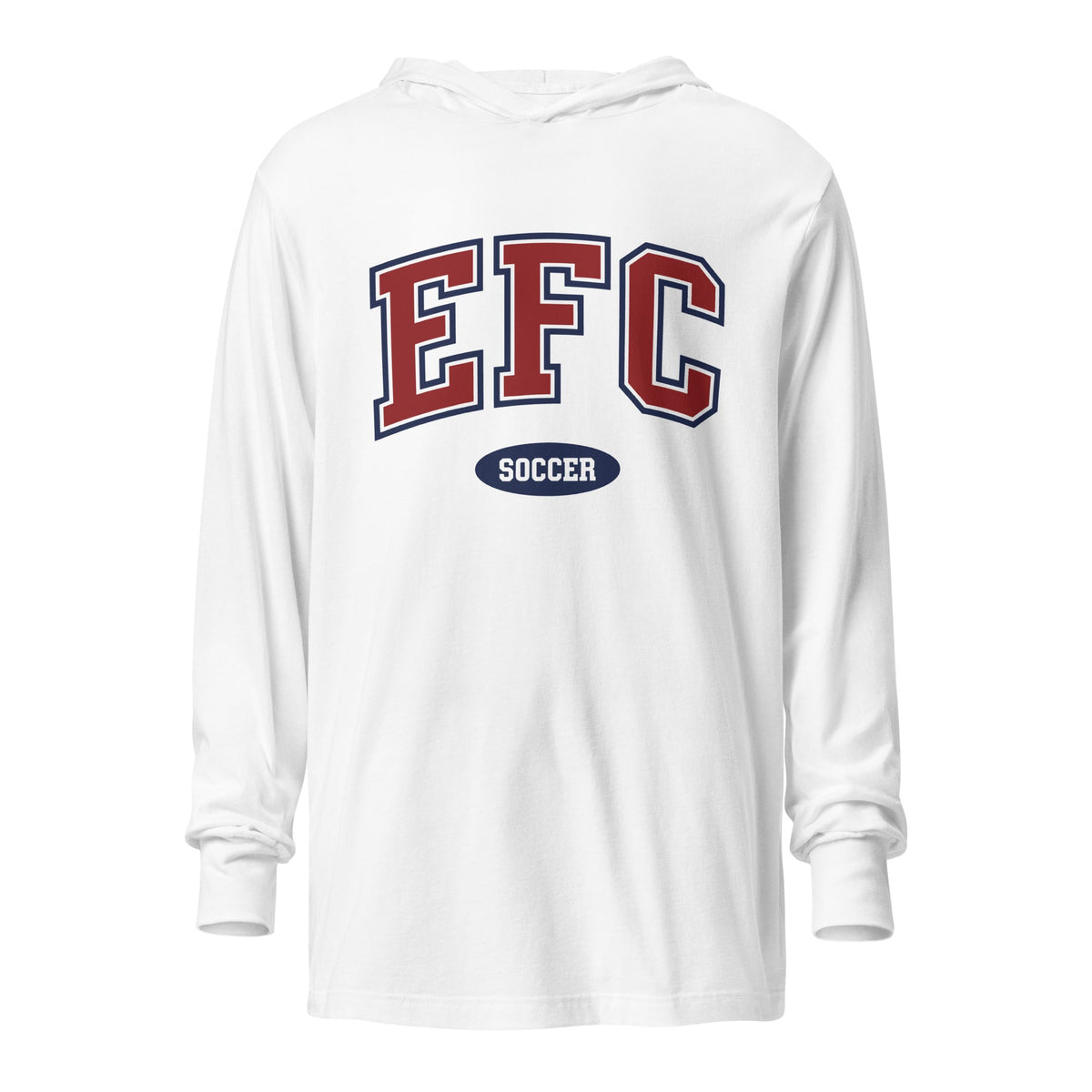 Performance | Hooded Long Sleeve T Shirt | Eastside FC | EFC Logo
