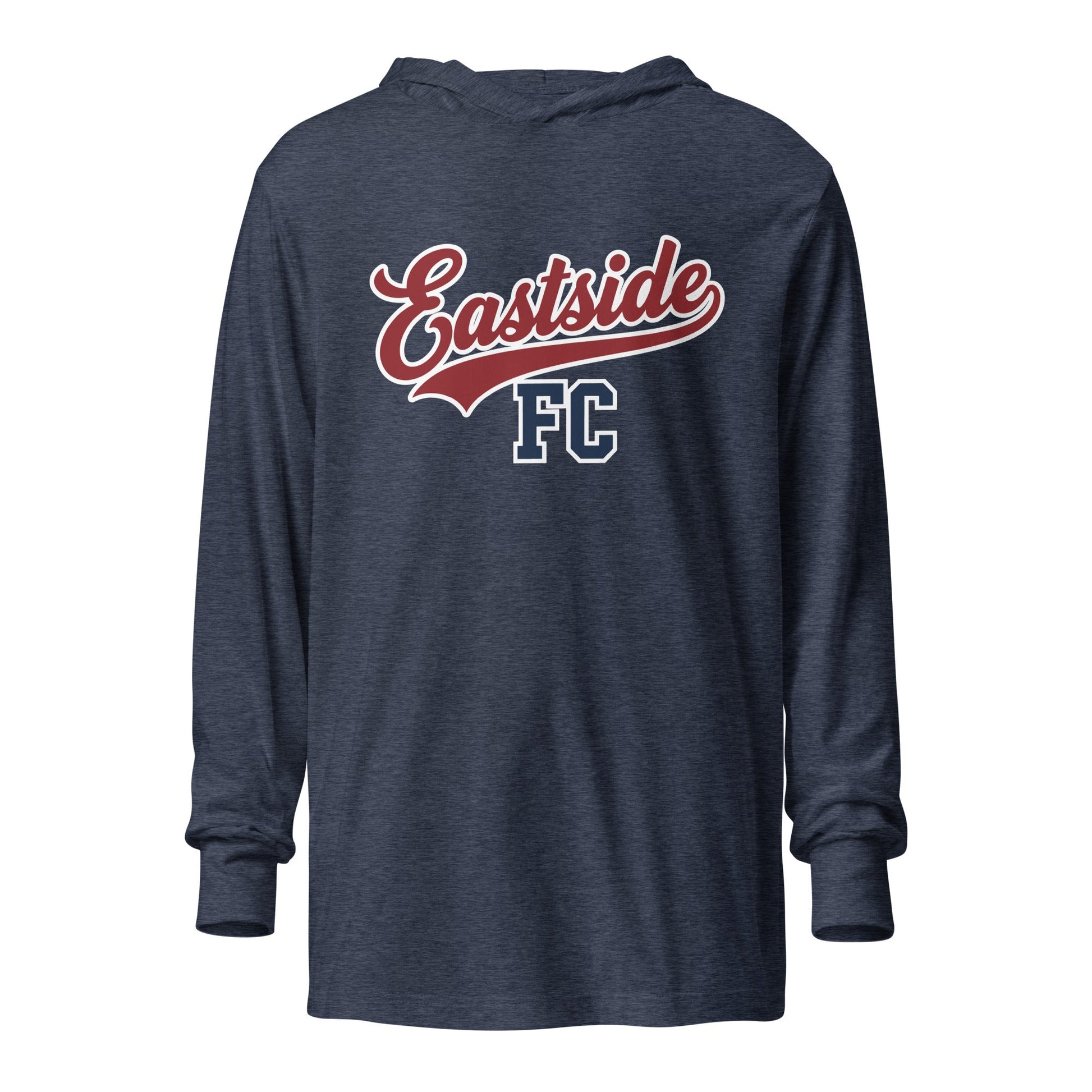 Performance | Hooded Long Sleeve T Shirt | Eastside FC | Script Logo