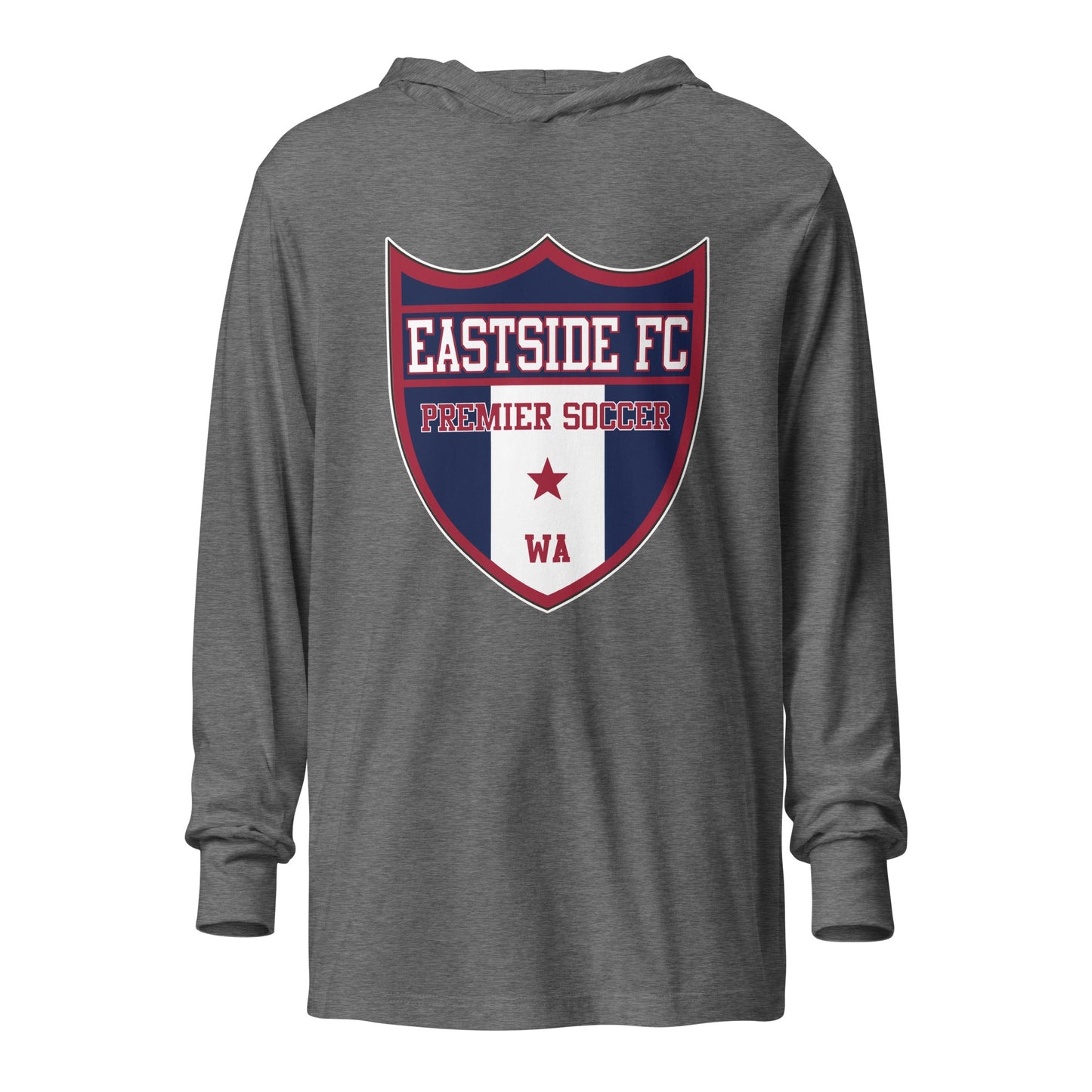 Performance | Hooded Long Sleeve T Shirt | Eastside FC | Shield Logo