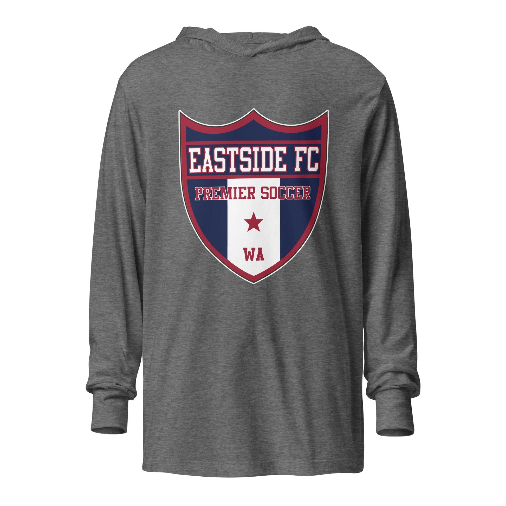 Performance | Hooded Long Sleeve T Shirt | Eastside FC | Shield Logo
