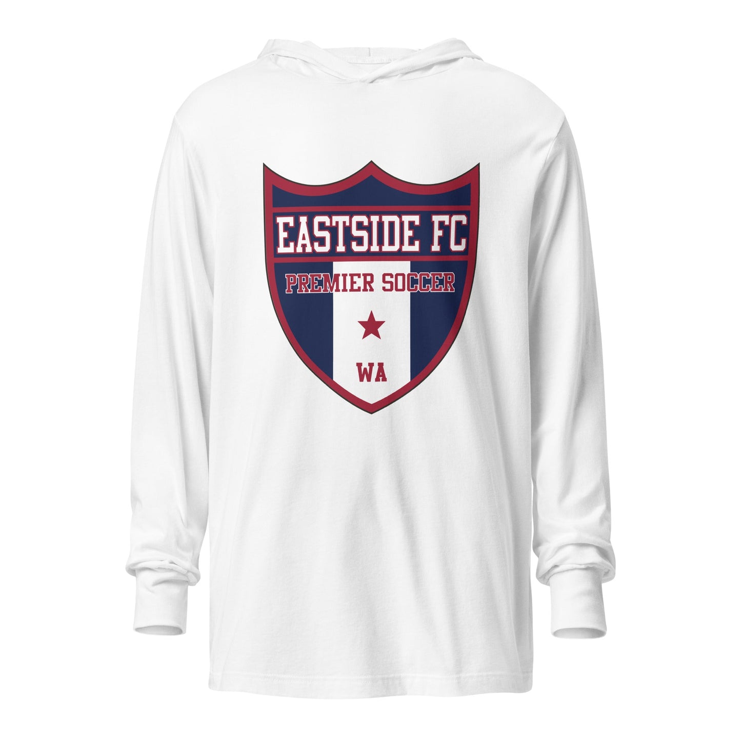 Performance | Hooded Long Sleeve T Shirt | Eastside FC | Shield Logo