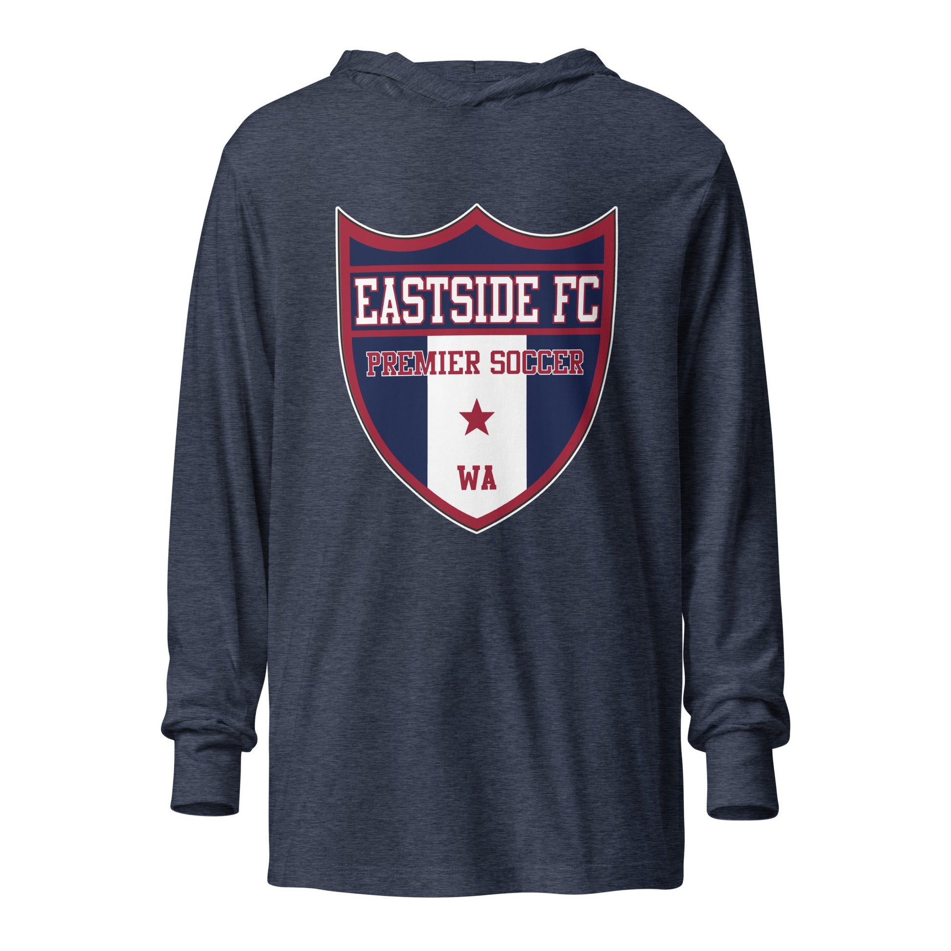 Performance | Hooded Long Sleeve T Shirt | Eastside FC | Shield Logo