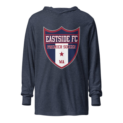 Performance | Hooded Long Sleeve T Shirt | Eastside FC | Shield Logo