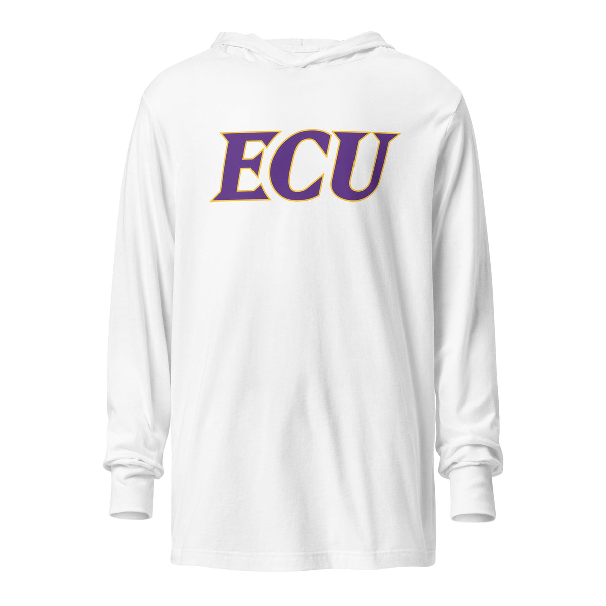 Performance | Hooded Long Sleeve T Shirt | ECU Club Womens Lacrosse | Crest Logo
