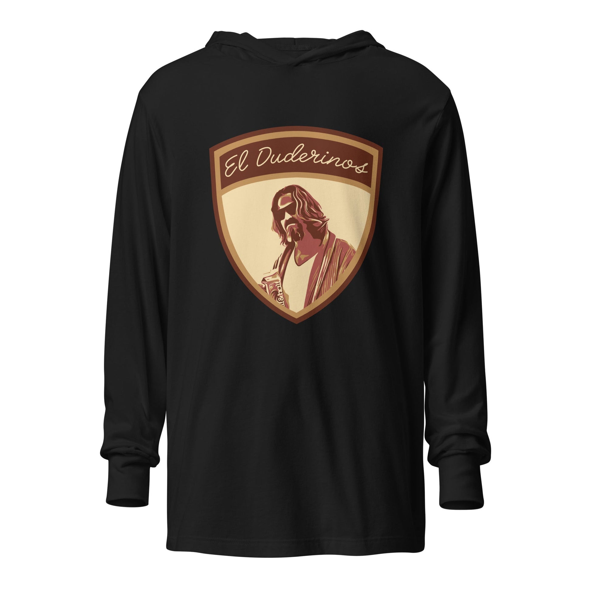 Performance | Hooded Long Sleeve T Shirt | El Duderinos | Crest Logo