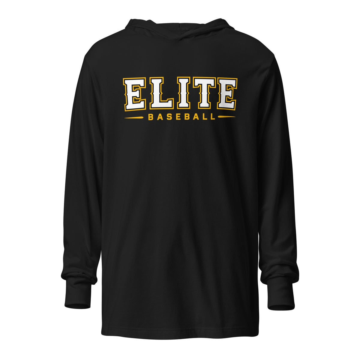Performance | Hooded Long Sleeve T Shirt | Elite Baseball | Vanguard Logo