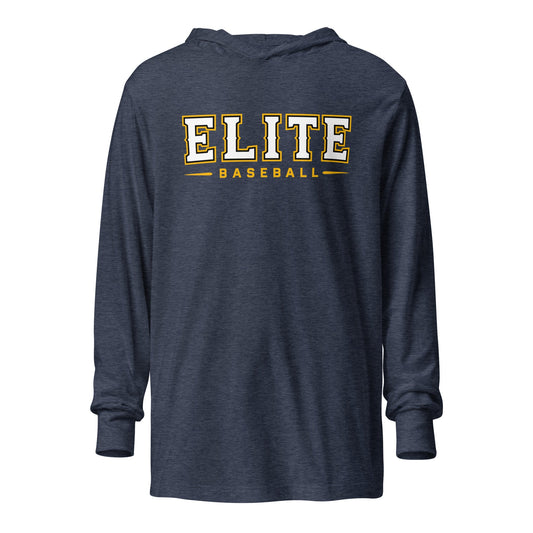 Performance | Hooded Long Sleeve T Shirt | Elite Baseball | Vanguard Logo