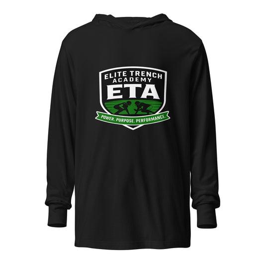 Performance | Hooded Long Sleeve T Shirt | Elite Trench Academy