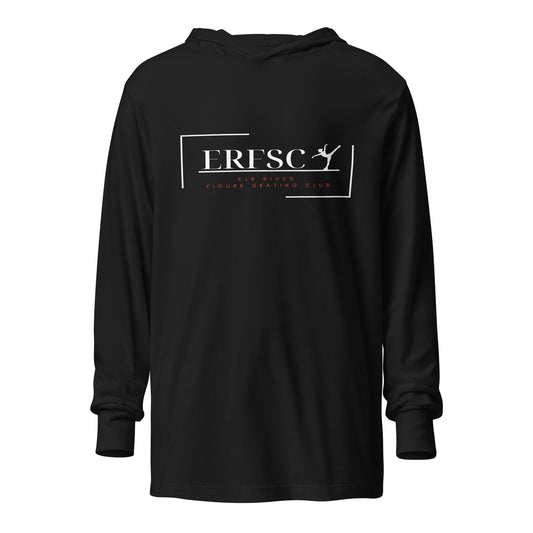 Performance | Hooded Long Sleeve T Shirt | Elk River Figure Skating Club | Alt Logo 1