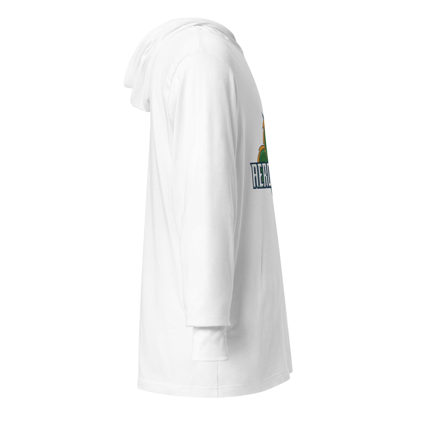 Performance | Hooded Long Sleeve T Shirt | Emerald High School Baseball | Dragon Logo