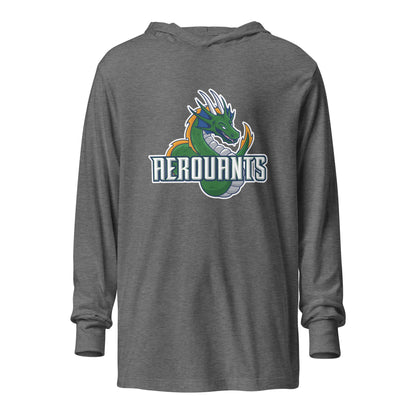 Performance | Hooded Long Sleeve T Shirt | Emerald High School Baseball | Dragon Logo
