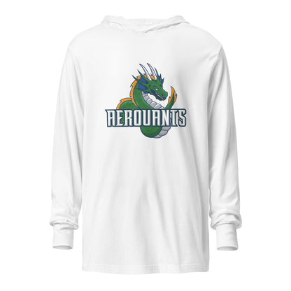 Performance | Hooded Long Sleeve T Shirt | Emerald High School Baseball | Dragon Logo