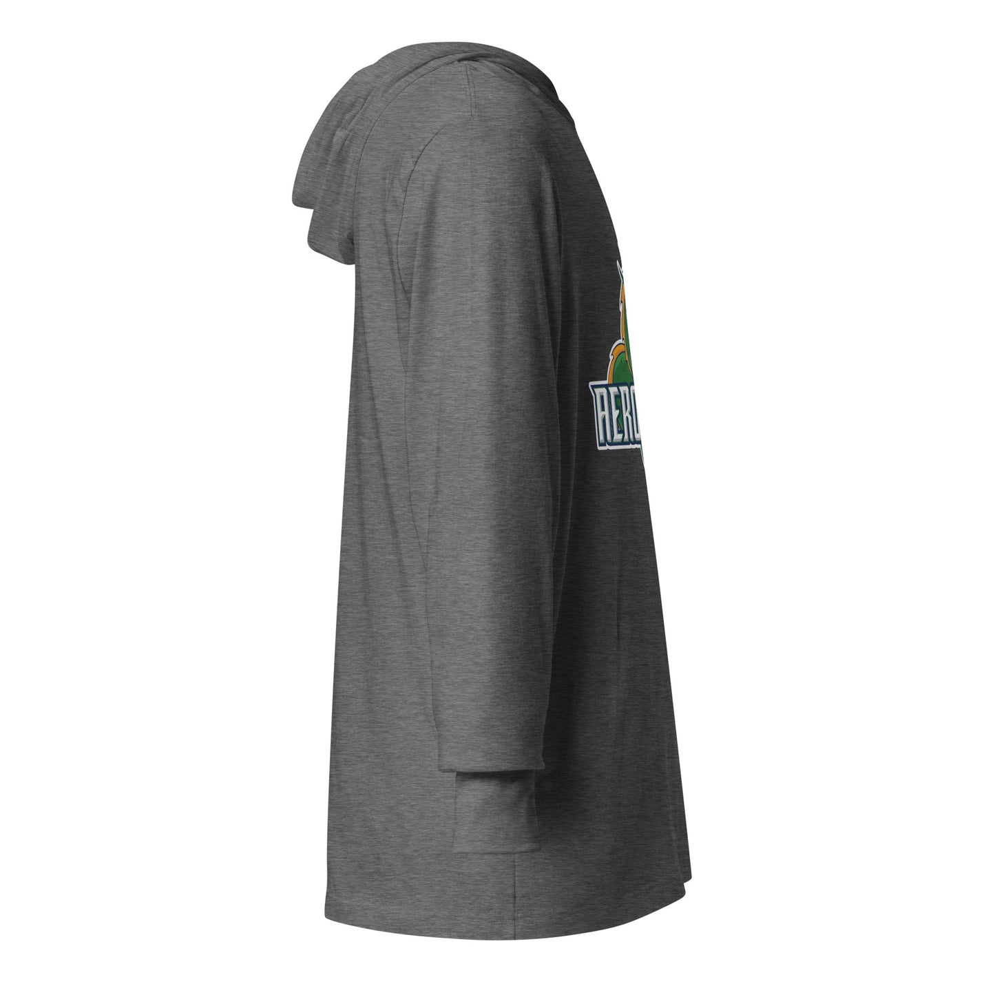 Performance | Hooded Long Sleeve T Shirt | Emerald High School Baseball | Dragon Logo