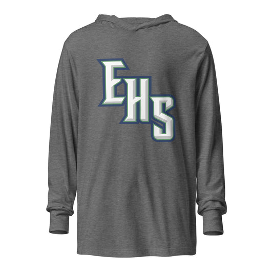 Performance | Hooded Long Sleeve T Shirt | Emerald High School Baseball | EHS Logo