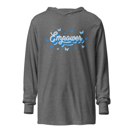 Performance | Hooded Long Sleeve T Shirt | Empower Volleyball Club | Vanguard Logo