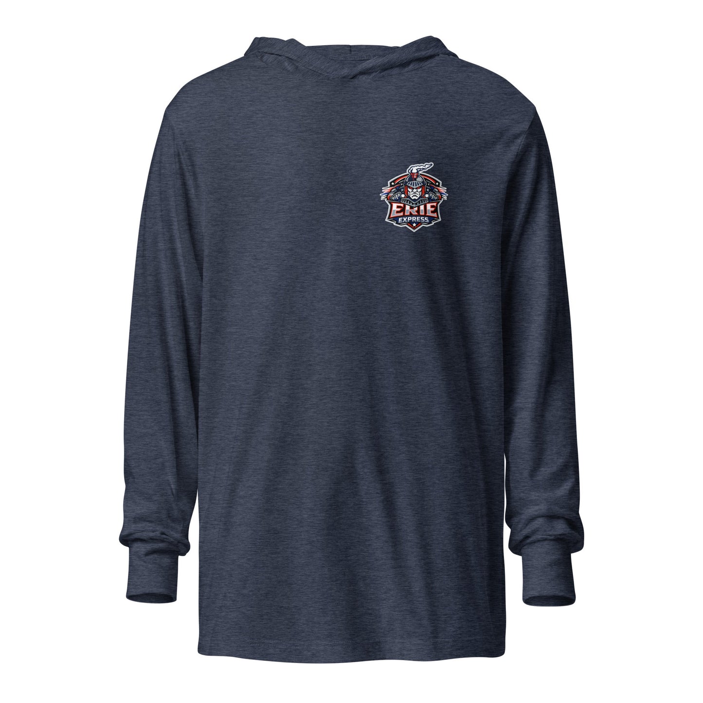Performance | Hooded Long Sleeve T Shirt | Erie Express Football | Badge Logo