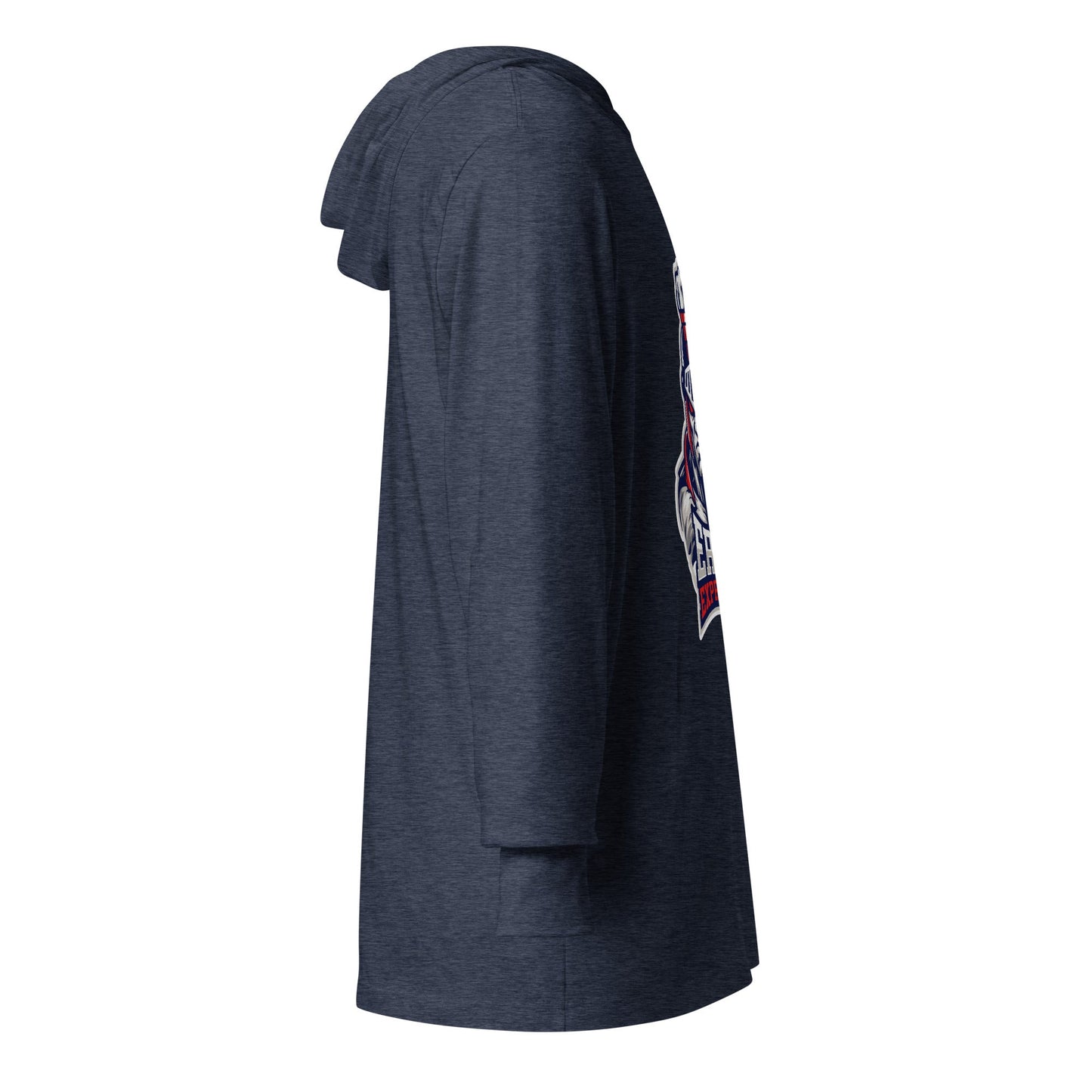 Performance | Hooded Long Sleeve T Shirt | Erie Express Football | Mascot Logo