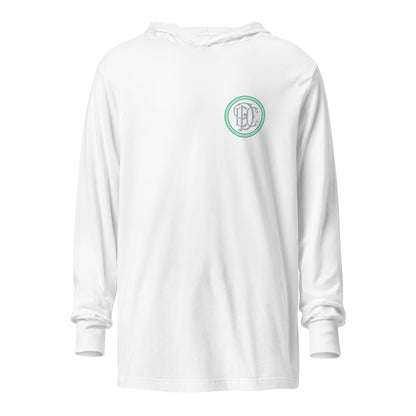 Performance | Hooded Long Sleeve T Shirt | Esprit de Corps Dance Co., LLC | Badge Logo