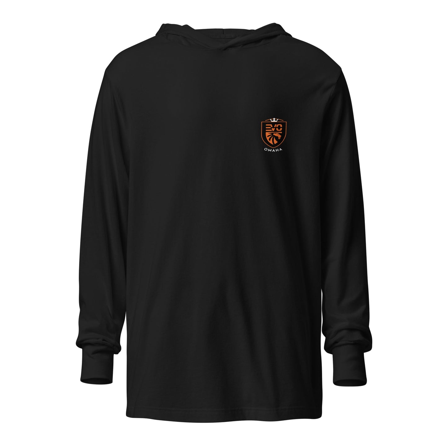 Performance | Hooded Long Sleeve T Shirt | Evolution Soccer Club | Shield Logo