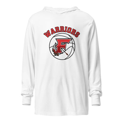 Performance | Hooded Long Sleeve T Shirt | Fallbrook Basketball | Warriors Logo
