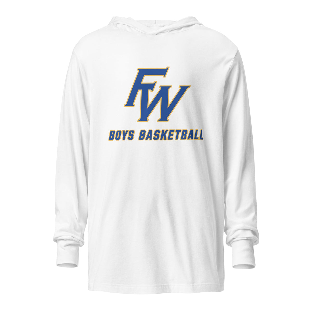 Performance | Hooded Long Sleeve T Shirt | Fayette Ware Boys Basketball | FW Crest Logo