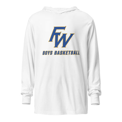 Performance | Hooded Long Sleeve T Shirt | Fayette Ware Boys Basketball | FW Crest Logo