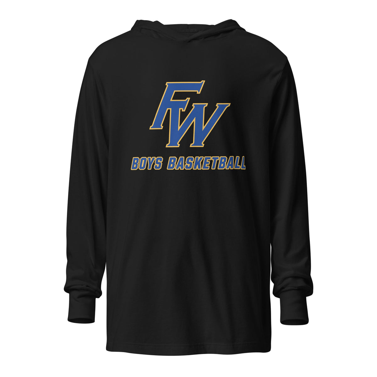 Performance | Hooded Long Sleeve T Shirt | Fayette Ware Boys Basketball | FW Crest Logo