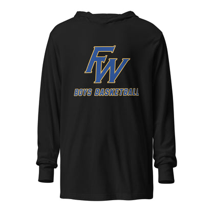 Performance | Hooded Long Sleeve T Shirt | Fayette Ware Boys Basketball | FW Crest Logo