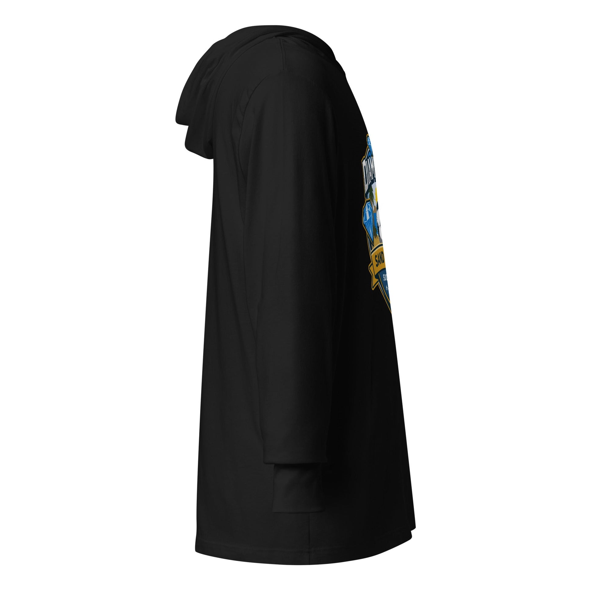 Performance | Hooded Long Sleeve T Shirt | FC Charles: Diamonds | Crest Logo