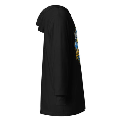Performance | Hooded Long Sleeve T Shirt | FC Charles: Diamonds | Crest Logo