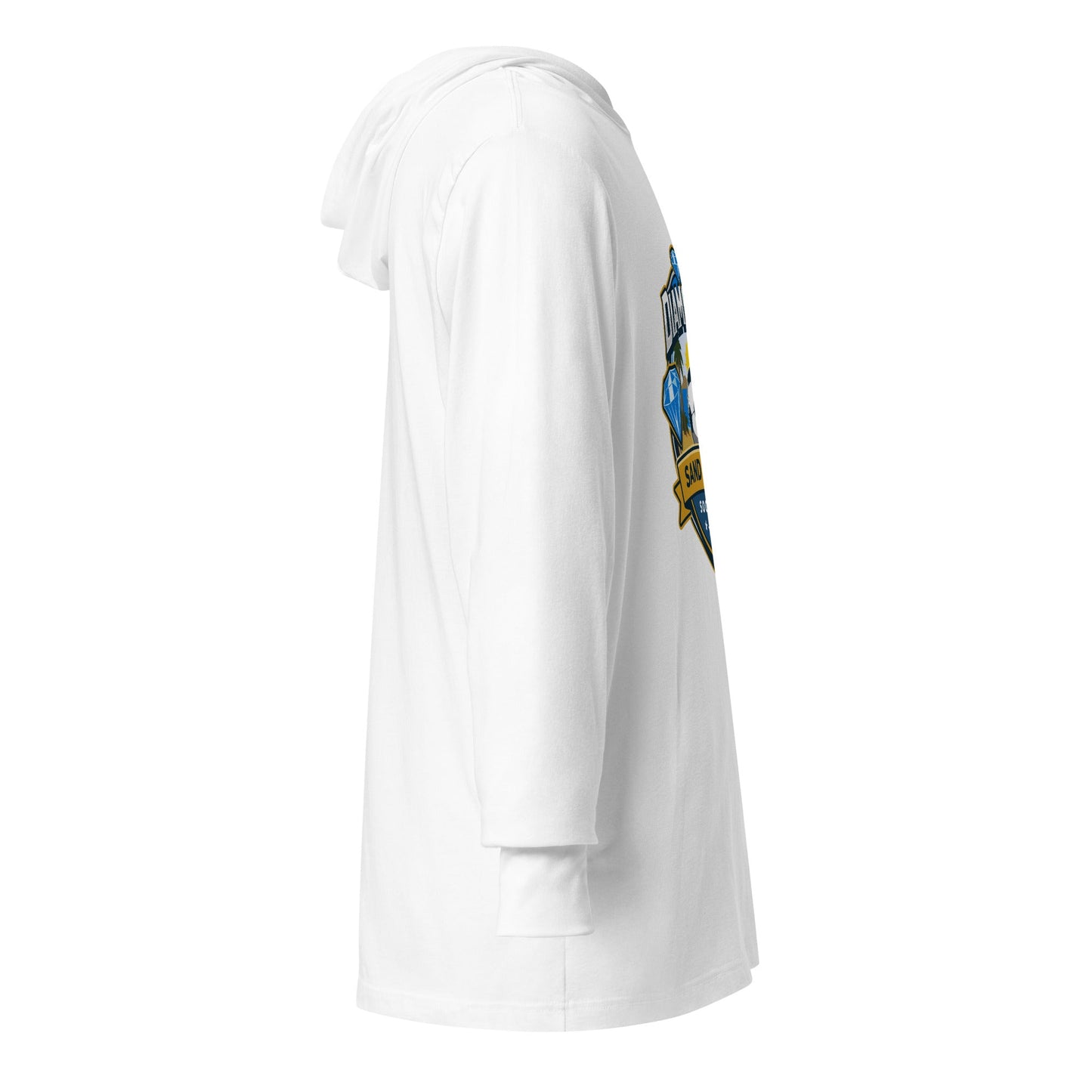 Performance | Hooded Long Sleeve T Shirt | FC Charles: Diamonds | Crest Logo