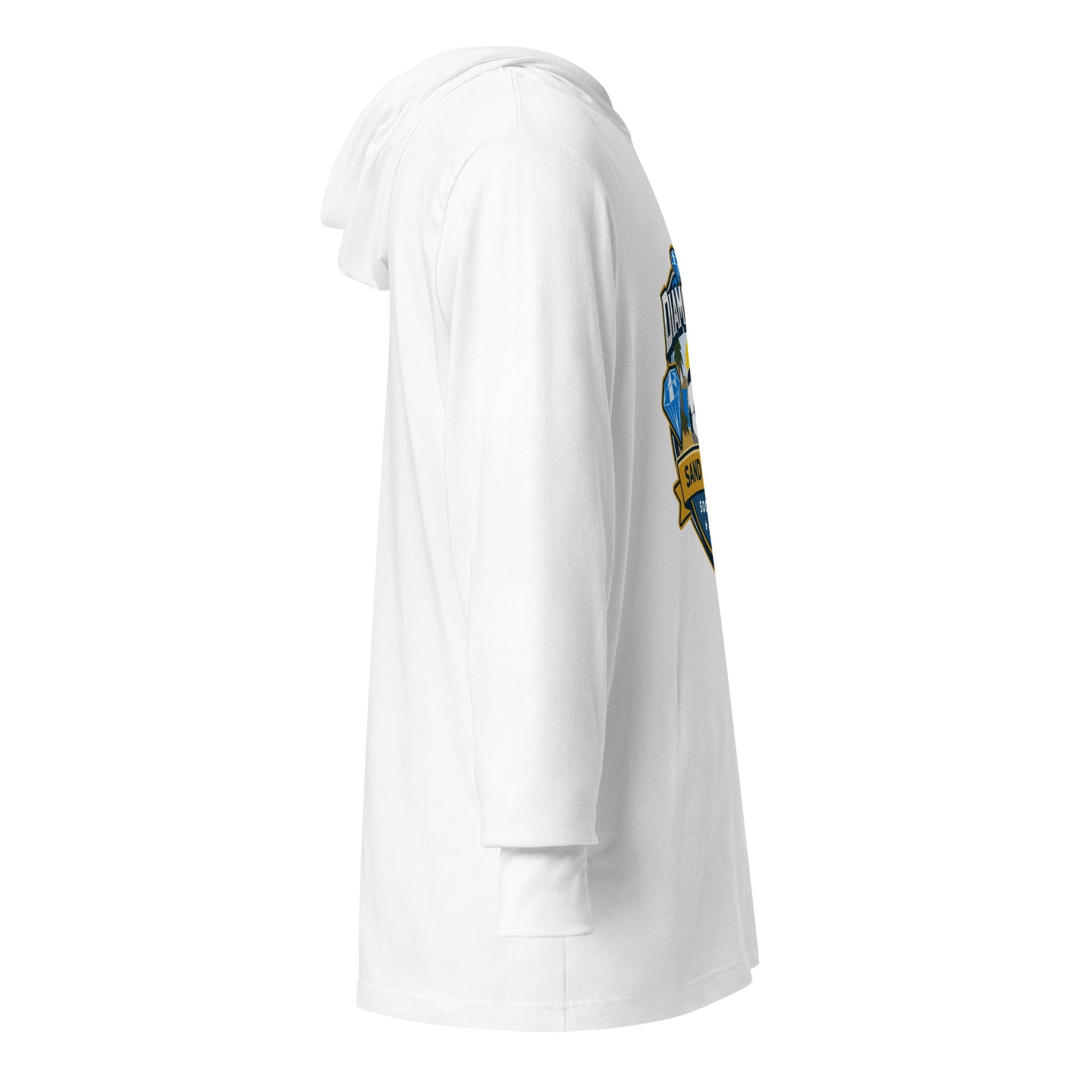 Performance | Hooded Long Sleeve T Shirt | FC Charles: Diamonds | Crest Logo