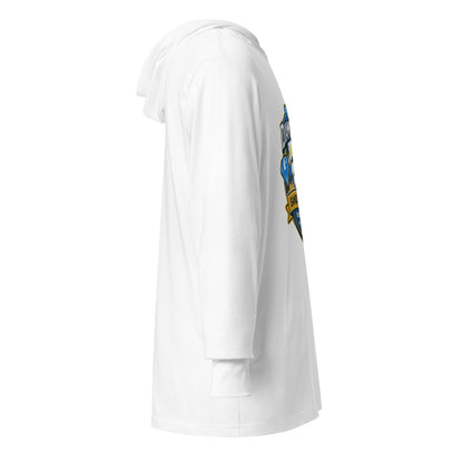 Performance | Hooded Long Sleeve T Shirt | FC Charles: Diamonds | Crest Logo