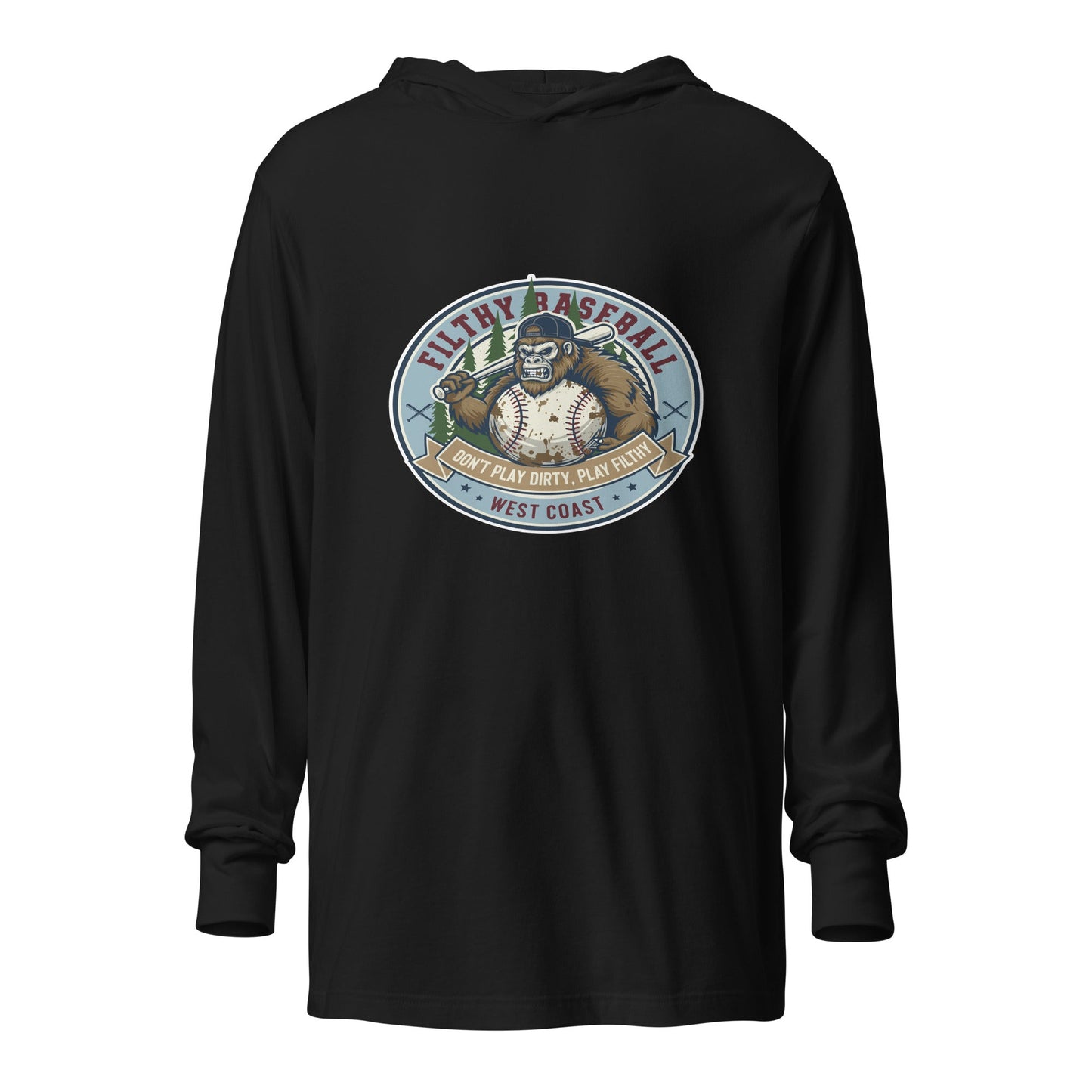 Performance | Hooded Long Sleeve T Shirt | Filthy Baseball Northwest