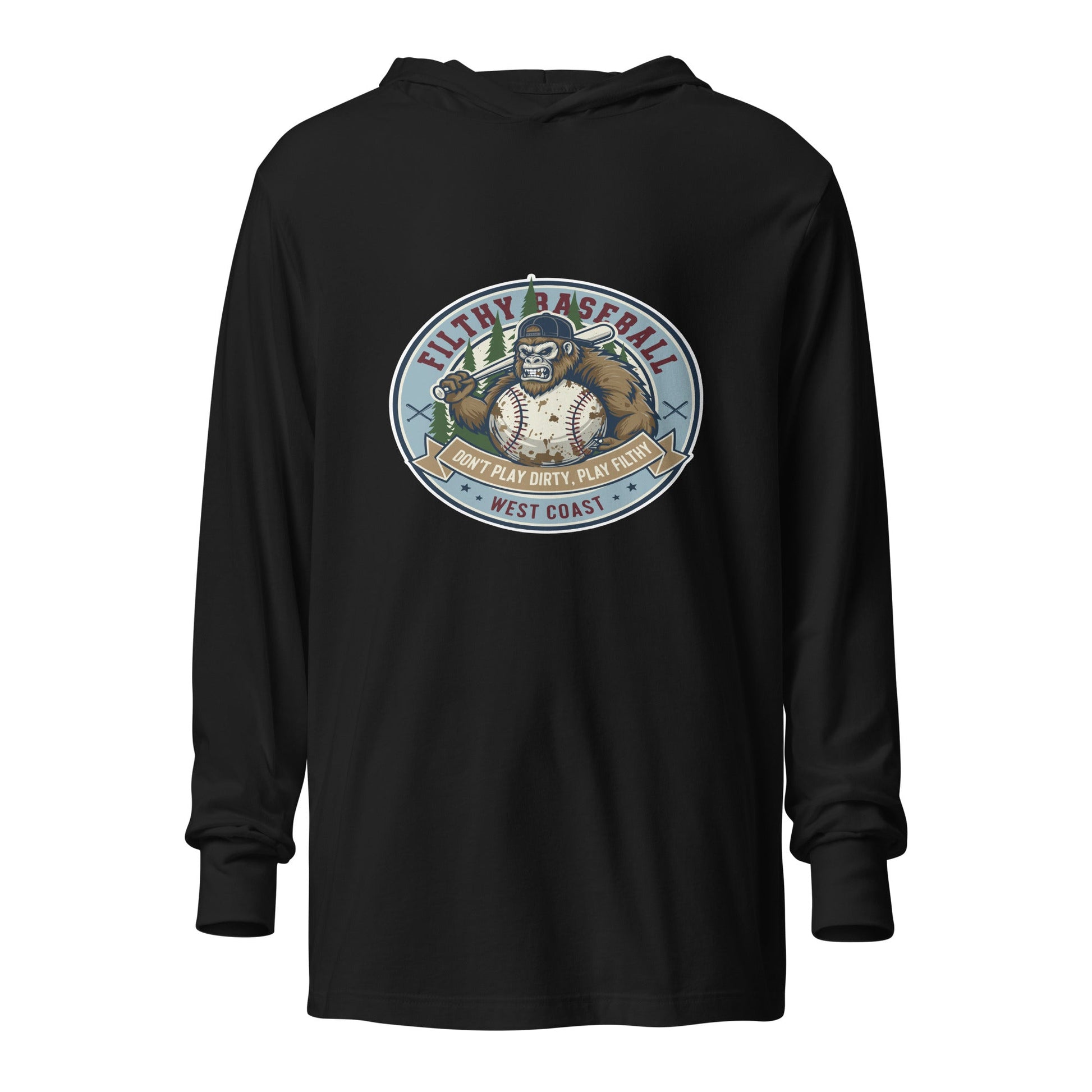 Performance | Hooded Long Sleeve T Shirt | Filthy Baseball Northwest