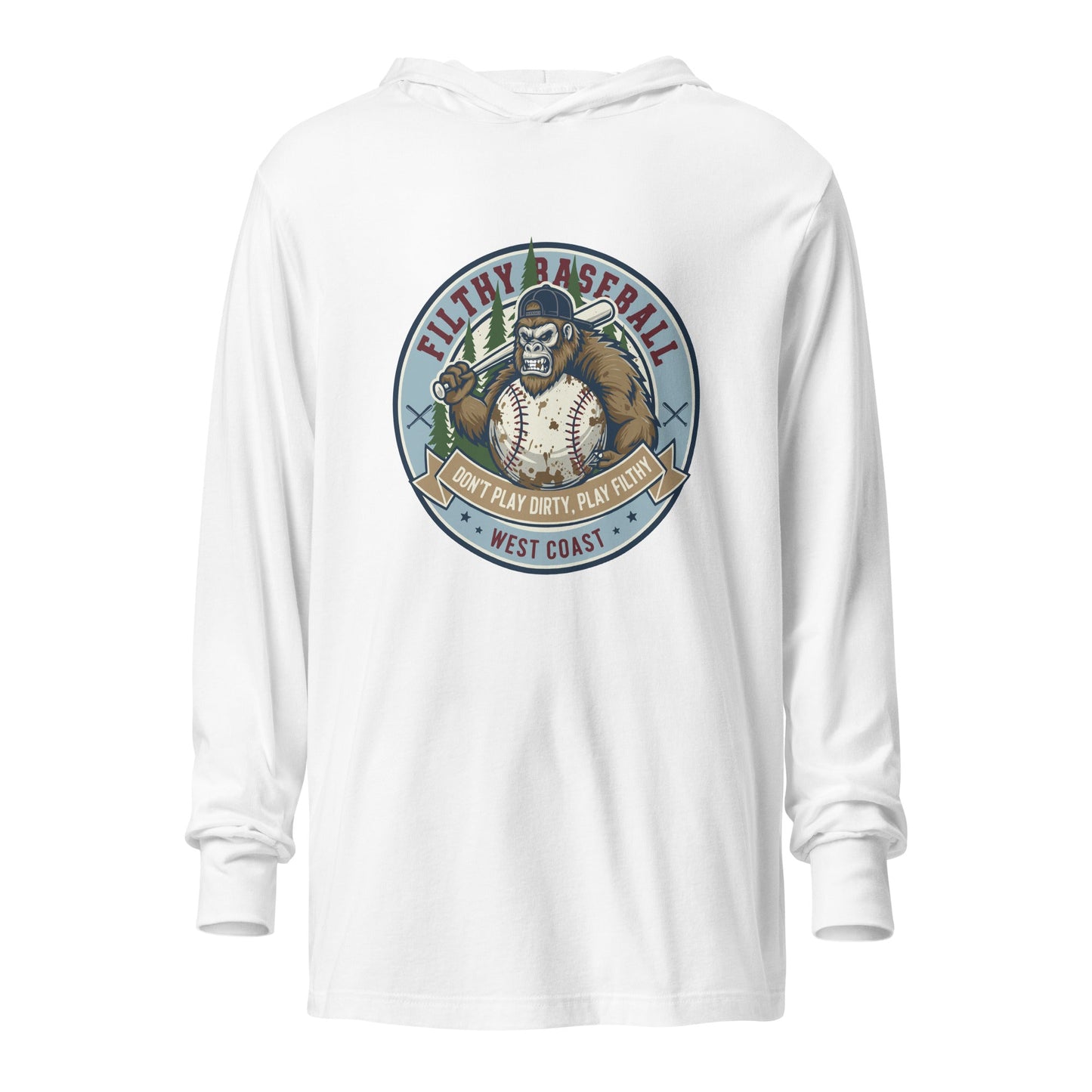 Performance | Hooded Long Sleeve T Shirt | Filthy Baseball Northwest
