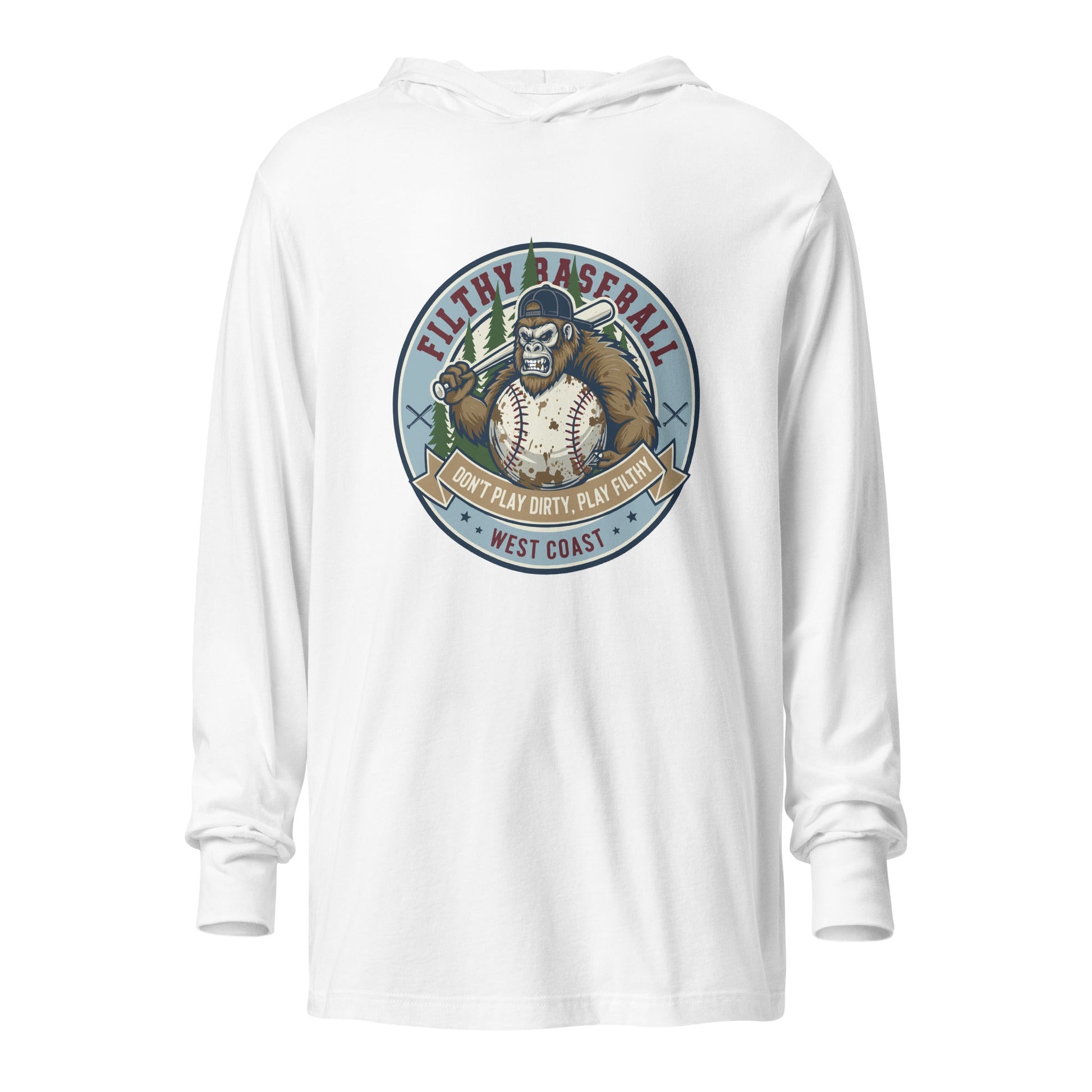 Performance | Hooded Long Sleeve T Shirt | Filthy Baseball Northwest