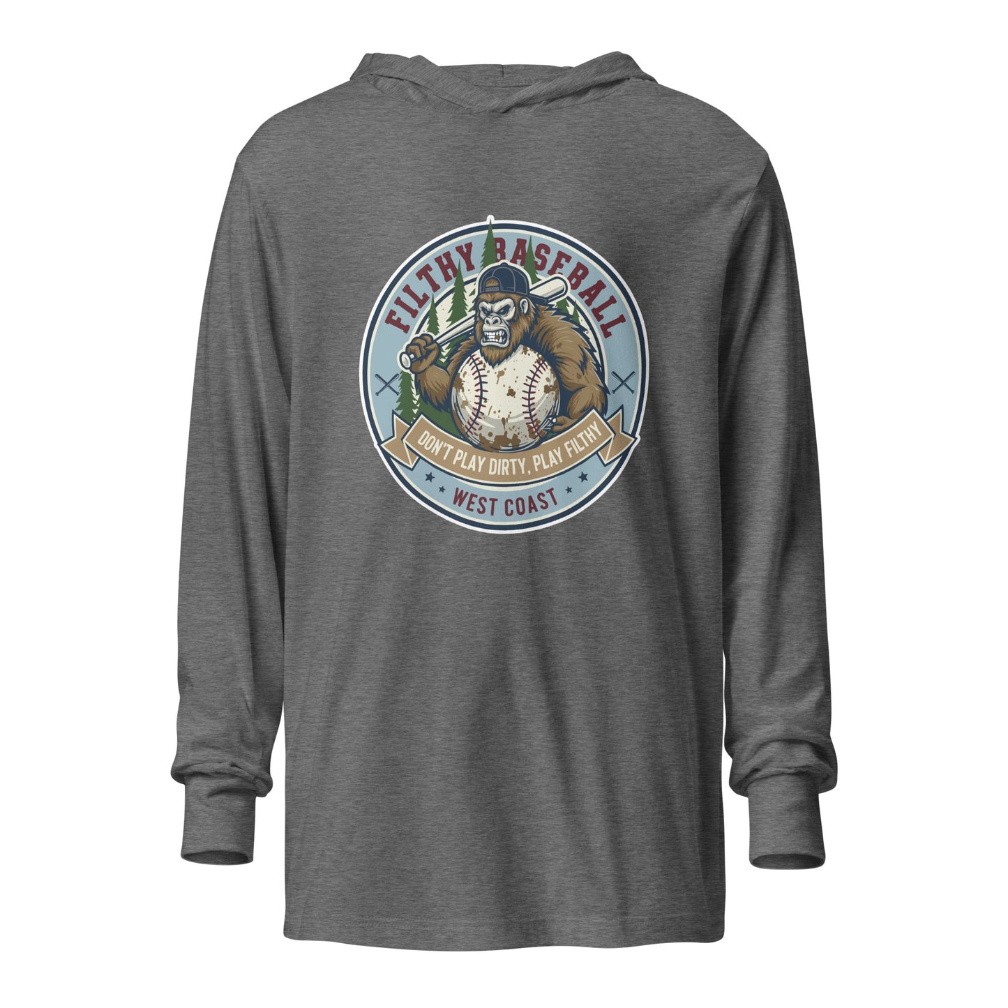 Performance | Hooded Long Sleeve T Shirt | Filthy Baseball Northwest