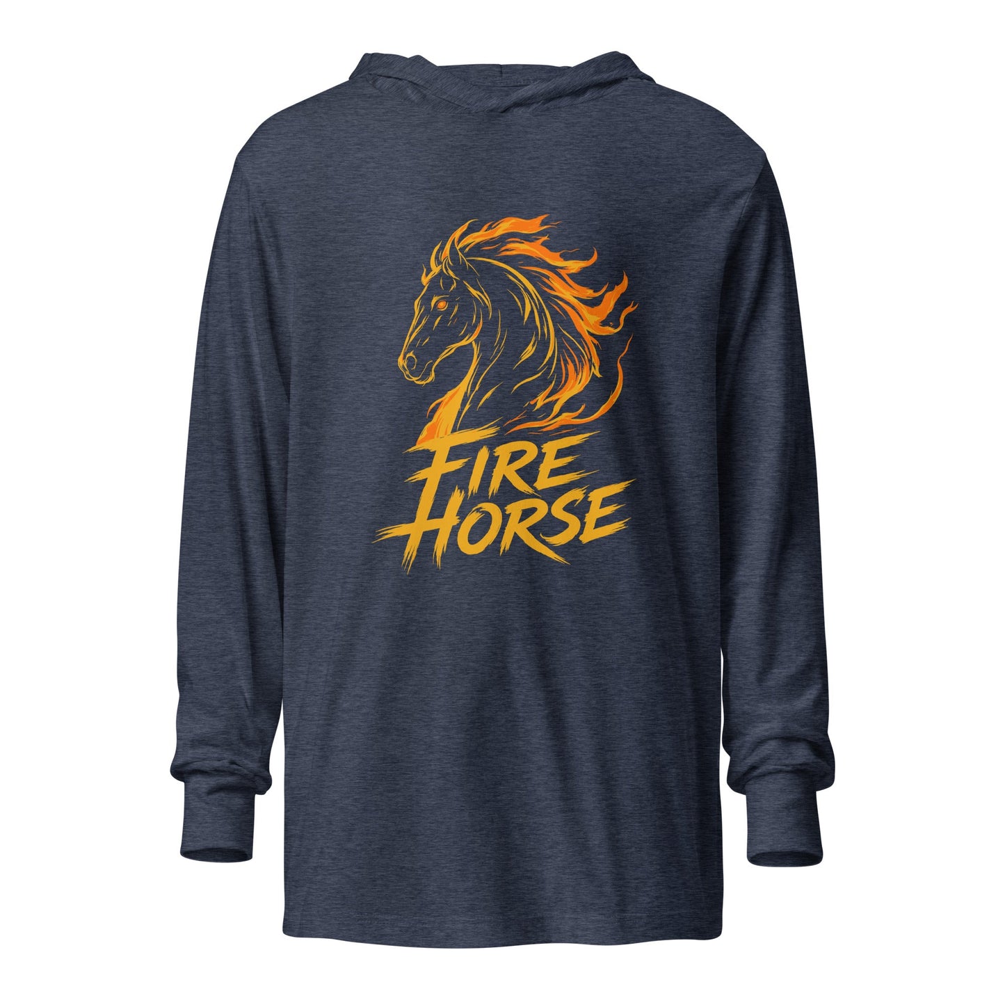 Performance | Hooded Long Sleeve T Shirt | Fire Horse Masters | Emblem Logo