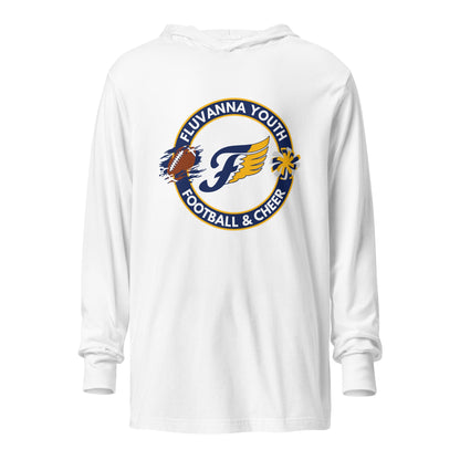 Performance | Hooded Long Sleeve T Shirt | Fluvanna Youth Football and Cheer | Badge Logo