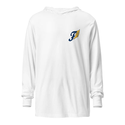 Performance | Hooded Long Sleeve T Shirt | Fluvanna Youth Football and Cheer | Crest Logo