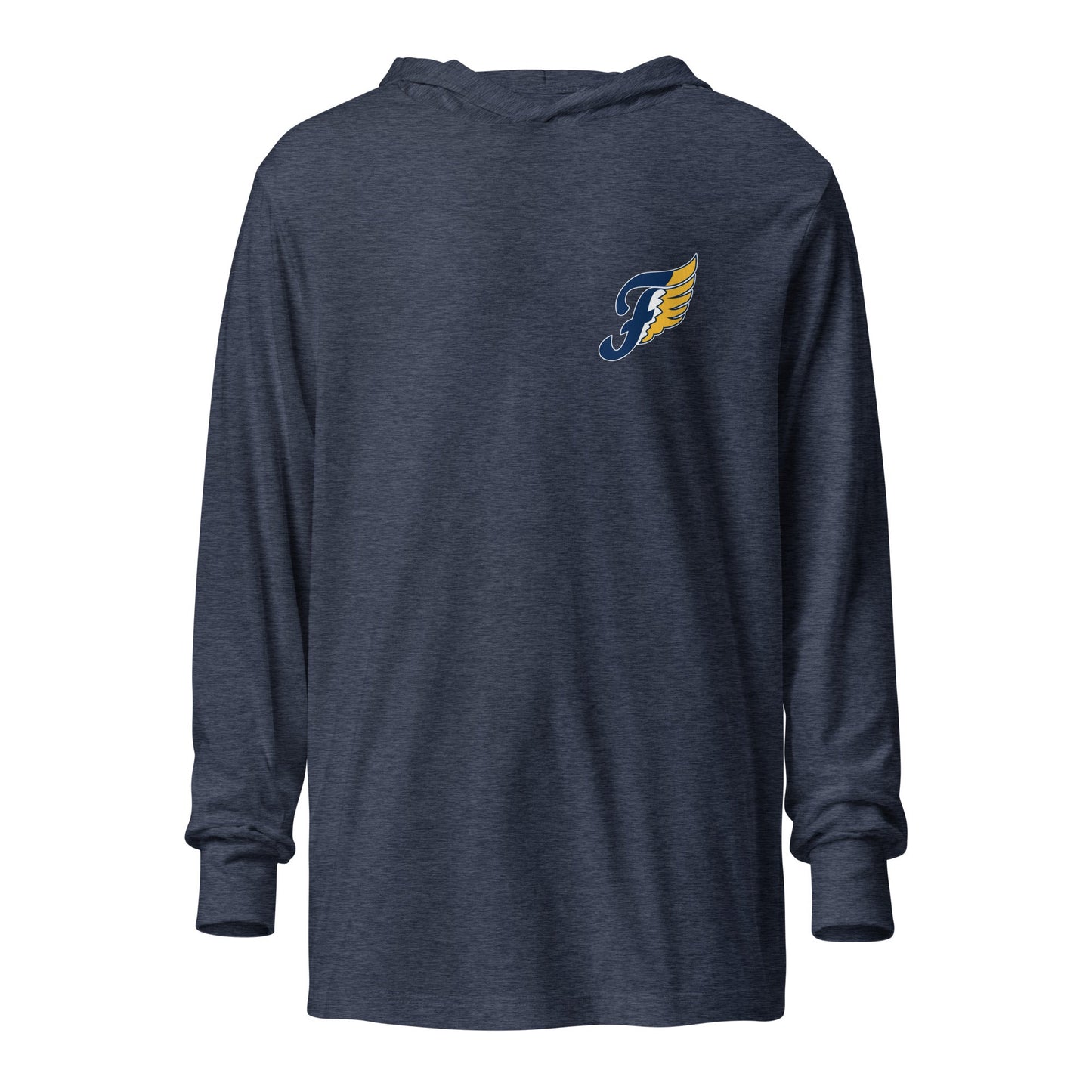 Performance | Hooded Long Sleeve T Shirt | Fluvanna Youth Football and Cheer | Crest Logo