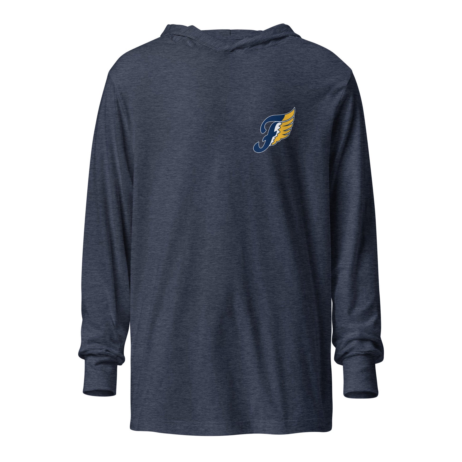 Performance | Hooded Long Sleeve T Shirt | Fluvanna Youth Football and Cheer | Crest Logo