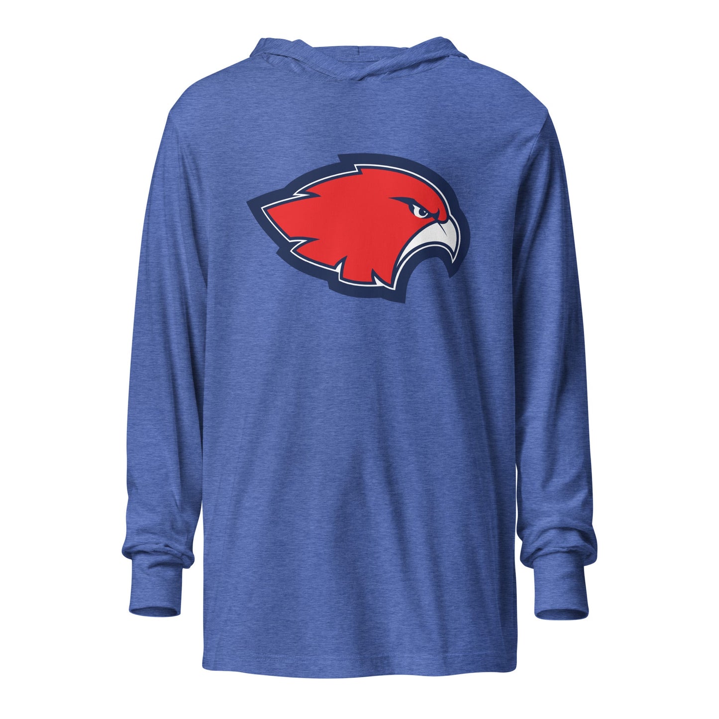Performance | Hooded Long Sleeve T Shirt | Frontier softball | Mascot Logo
