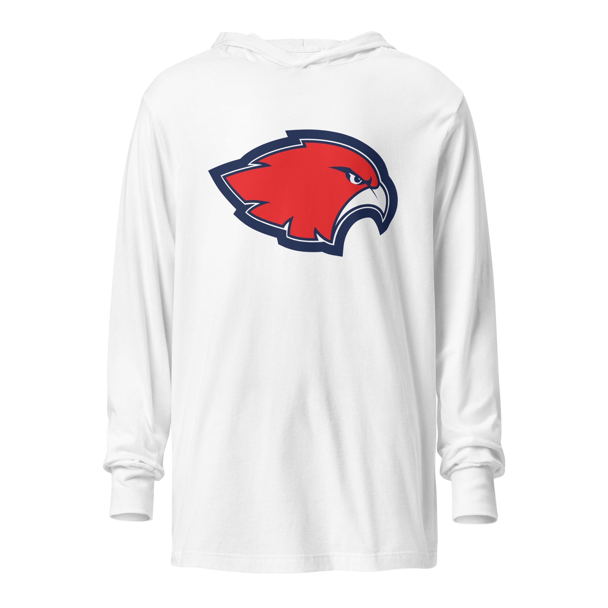 Performance | Hooded Long Sleeve T Shirt | Frontier softball | Mascot Logo