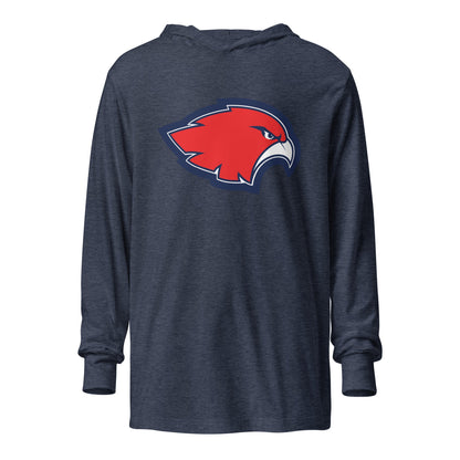 Performance | Hooded Long Sleeve T Shirt | Frontier softball | Mascot Logo