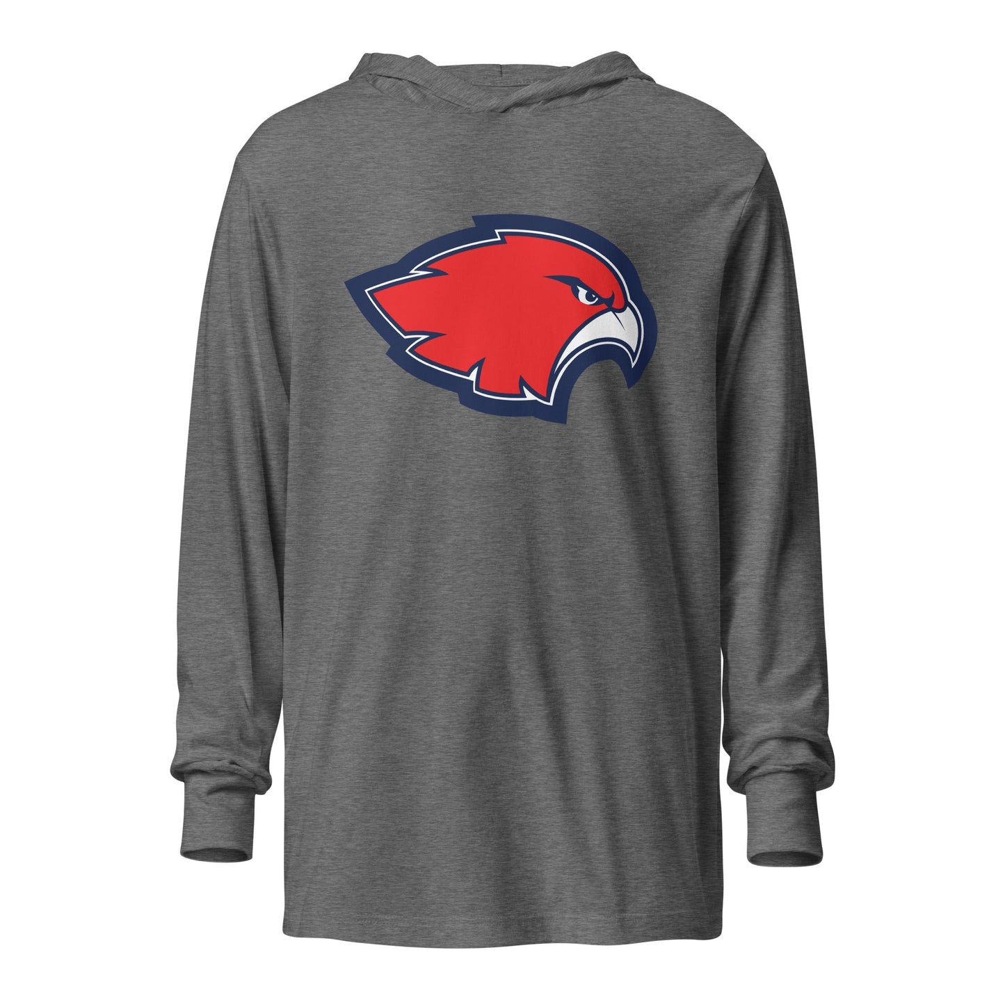 Performance | Hooded Long Sleeve T Shirt | Frontier softball | Mascot Logo